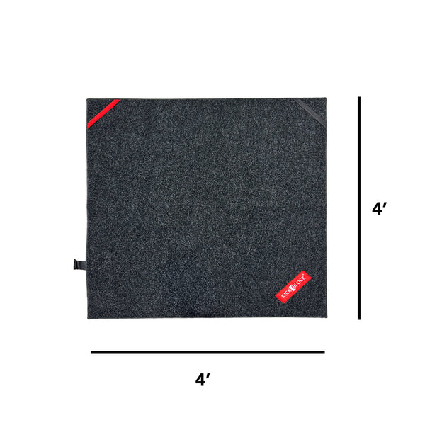 KickBlock 4x4 Drum Rug (Deluxe) - Electronic Drum Rug, Keyboard