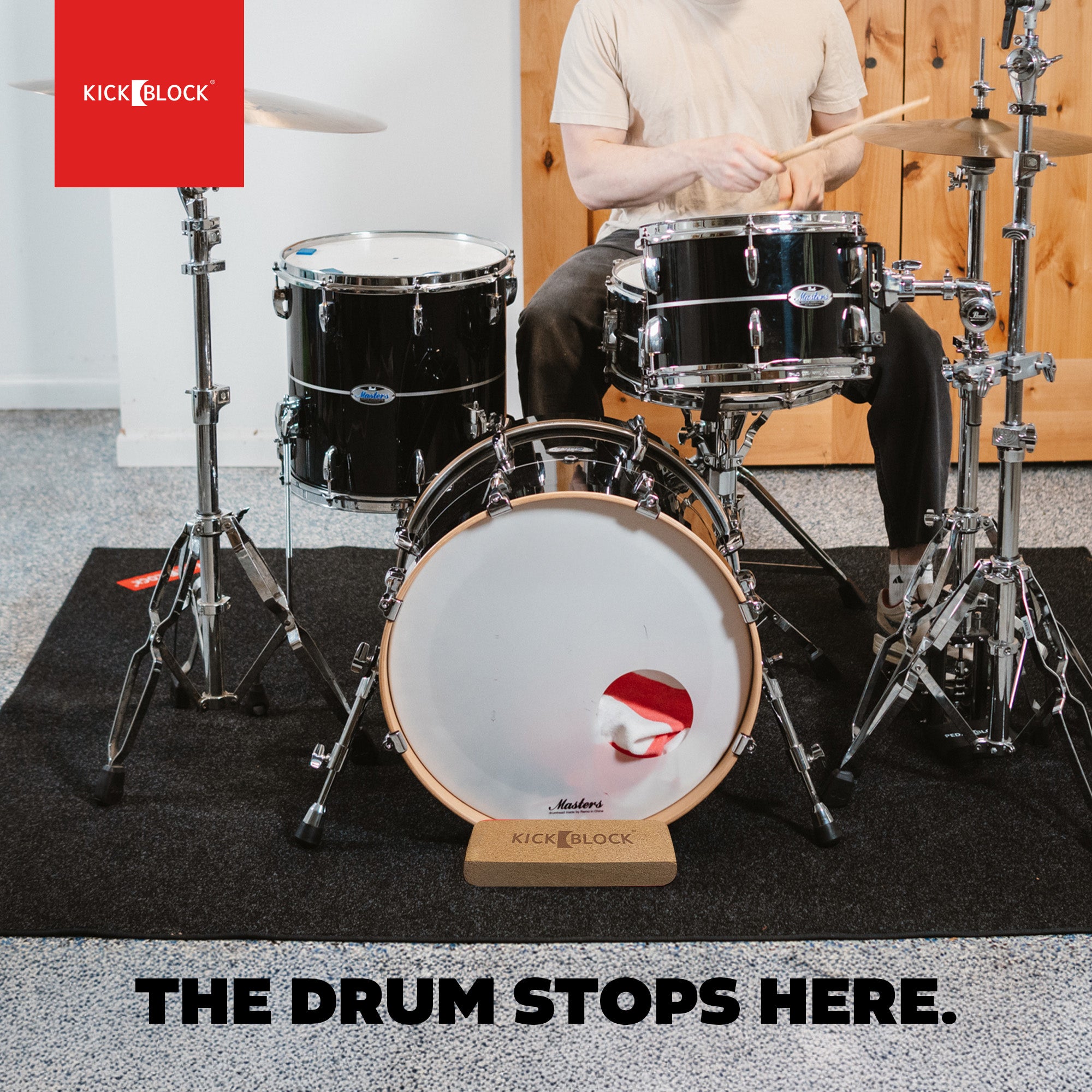 KickBlock® - World's Best Bass Drum Stabilizer
