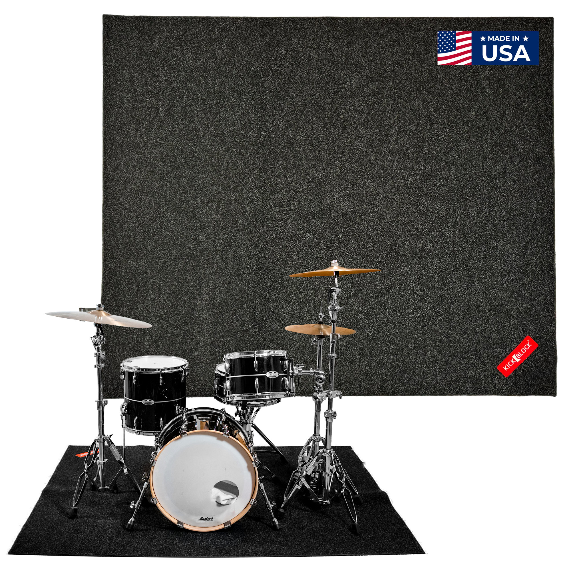 KickBlock Standard Drum Rug - The Ultimate Drumming Surface