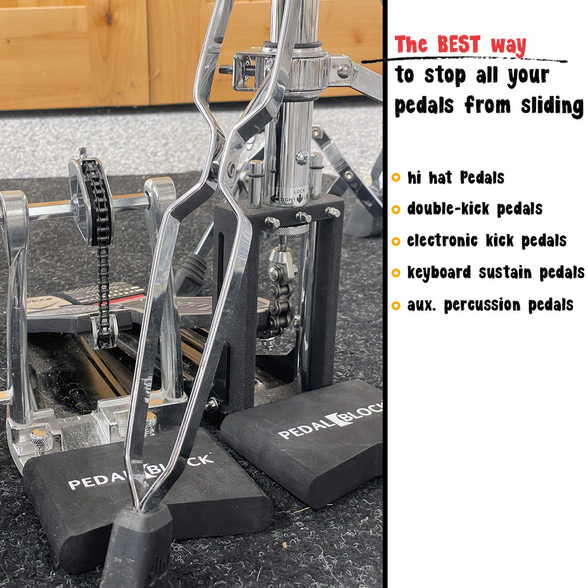 pedal blocker PedalBlock – Set of 2 (Stage Black)