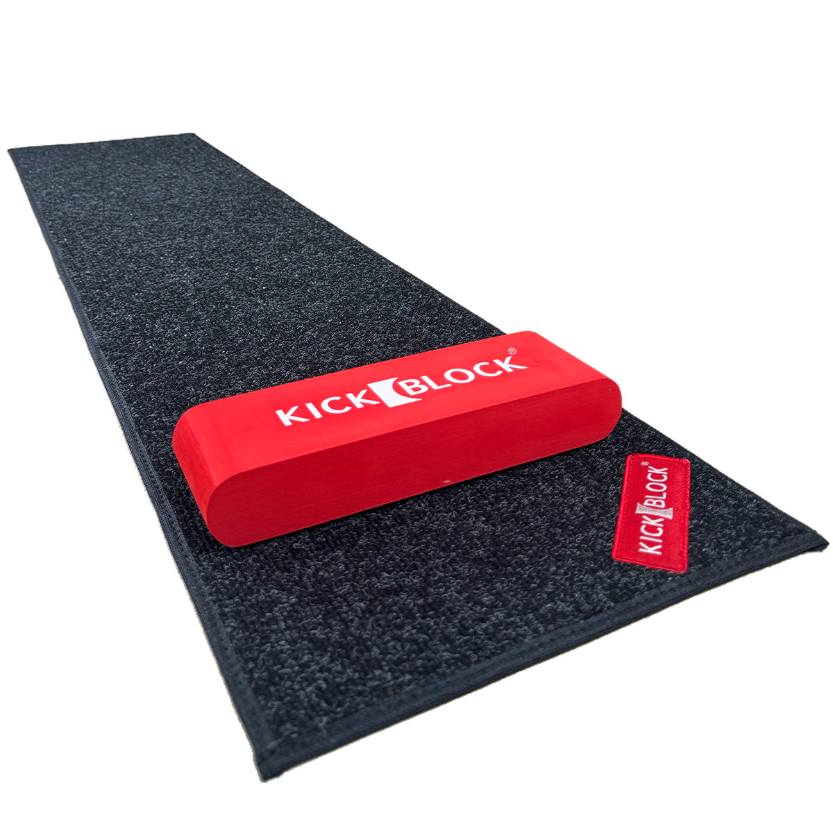 The Runway Drum Rug & KickBlock Bundle - 56"x12" Slim Bass Drum Rug with Bass Drum Anchor