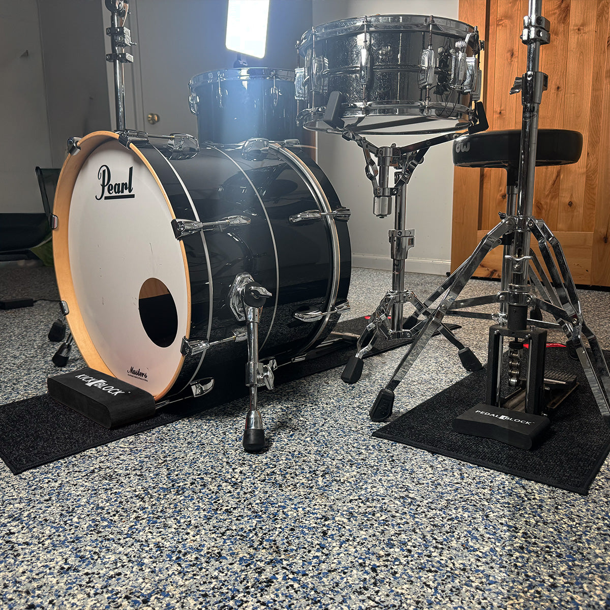 The Runway Drum Rug Combo -Slim Bass Drum & Hi Hat Rug