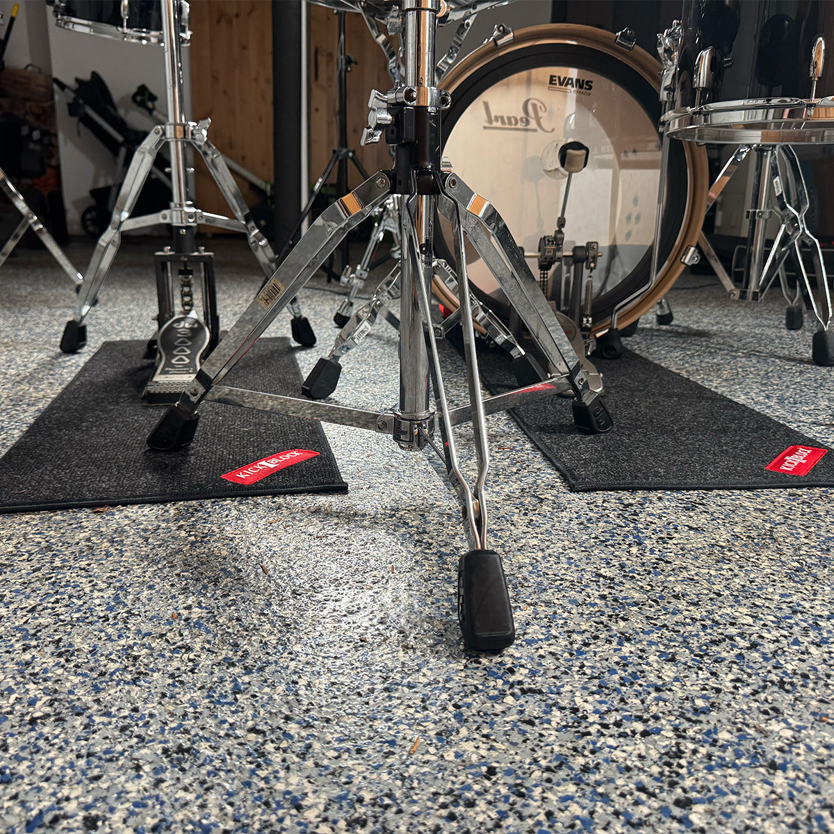 The Runway Drum Rug Combo -Slim Bass Drum & Hi Hat Rug