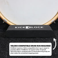 KickBlock™ - World's Best Bass Drum Stabilizer (Stage Black)