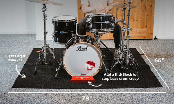 Deluxe Drum Rug + KickBlock LP – KickBlock Products