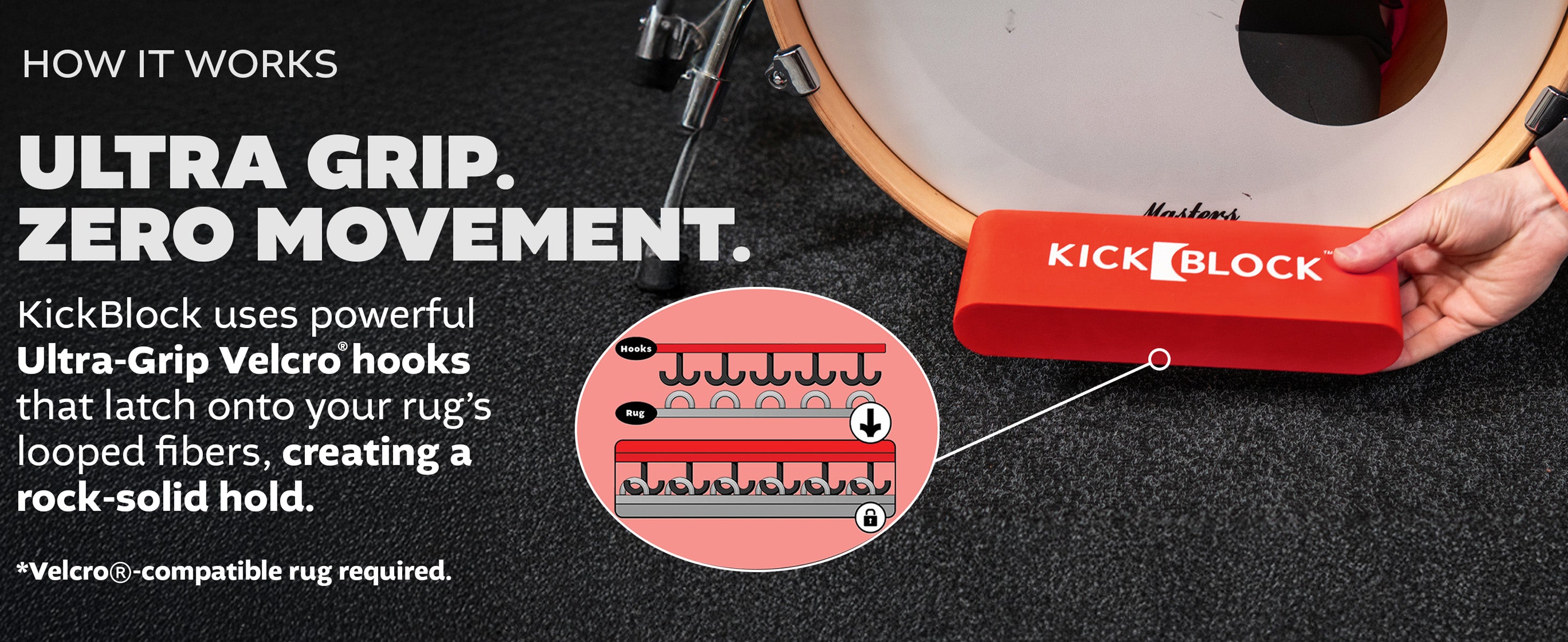 Standard Drum Rug + KickBlock LP – KickBlock Products