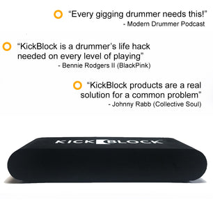 KickBlock™ - World's Best Bass Drum Stabilizer (Stage Black)