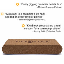 Load image into Gallery viewer, KickBlock™ - World&#39;s Best Bass Drum Stabilizer (Natural Cork)
