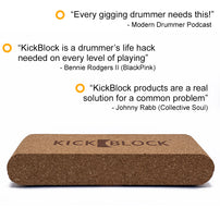 KickBlock™ - World's Best Bass Drum Stabilizer (Natural Cork)