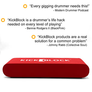 KickBlock™ - World's Best Bass Drum Stabilizer (Brick Red)