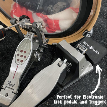 PedalBlock – Best stabilizer for pedals, hi-hat stands, cymbal stands, and triggers (Stage Black)